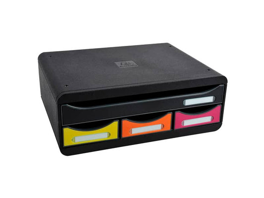 Cassettiera 4 cassetti Toolbox Mini arlecchino 35,5x27xx13,5 cm 319798D