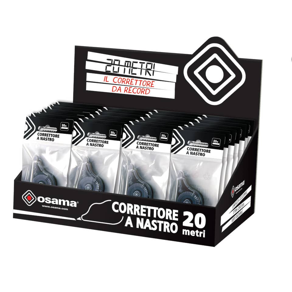 Correttore a nastro 20metri meccanismo trasparente 5 mm x 20 mt - OW 10121