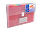 Classificatore Crystal Colours chiusura scatto 33x25 cm - 13 scomparti - cristallo - 55298E