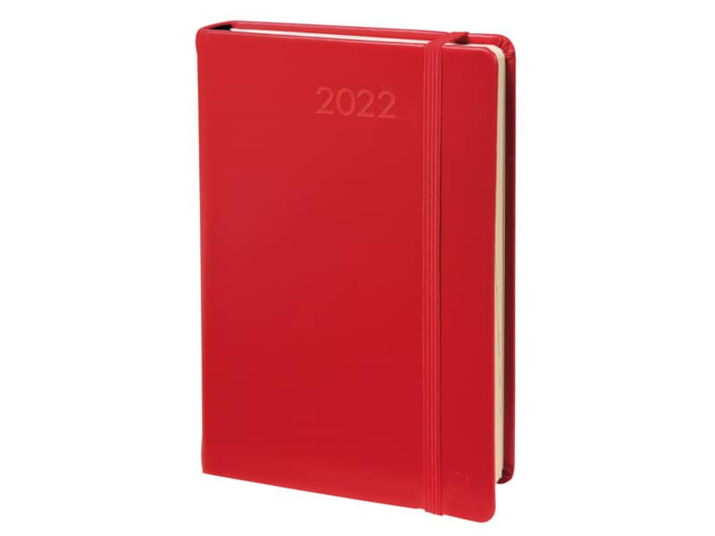 Agenda giornaliera 2022 Quo Vadis Daily Pocket Prestige - Habana 8,8x13 cm rosso 61700422MQ