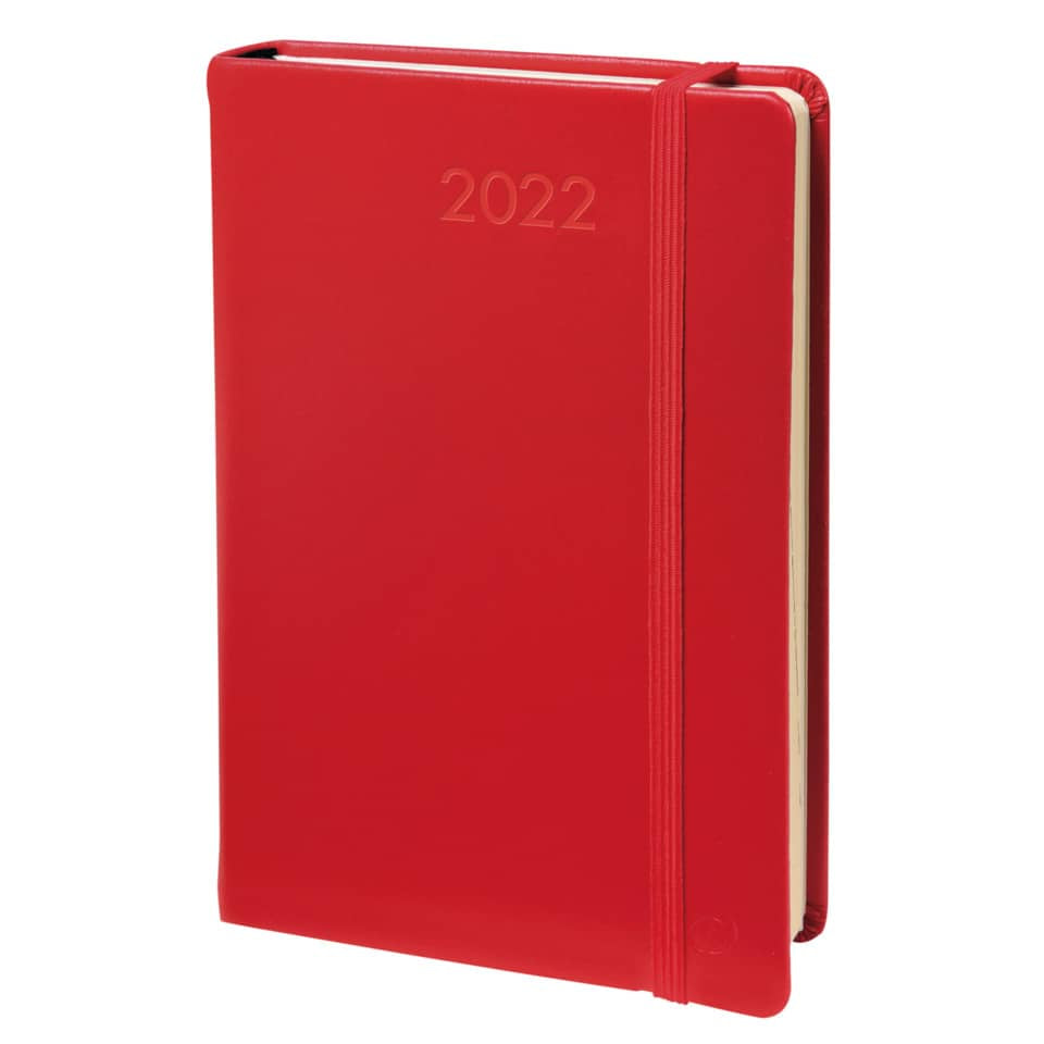 Agenda giornaliera 2022 Quo Vadis Daily Pocket Prestige - Habana 8,8x13 cm rosso 61700422MQ