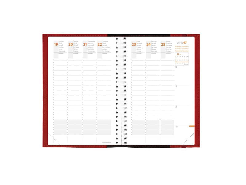 Agenda settimanale 2020 Quo Vadis Time & Life - Large 16x24 cm rame metallico 615030Q