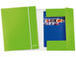 Cartelle a 3 lembi Leitz WoW plastificate con elastico 26,5x35 cm verde lime metallizzato - 39830054
