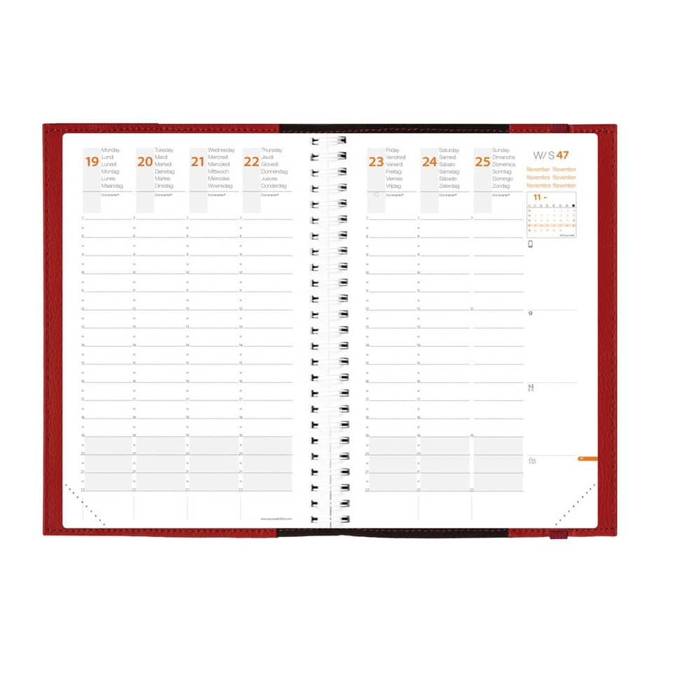 Agenda settimanale 2020 Quo Vadis Time & Life - Large 16x24 cm rame metallico 615030Q