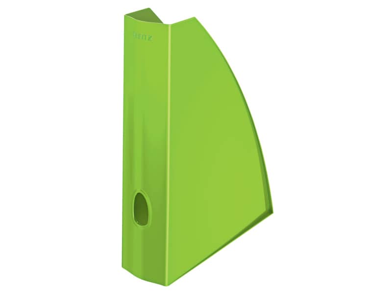 Portariviste Leitz WOW in polistirolo A4 verde lime metallizzato 7,5x25,8x31,2 cm - 52771054