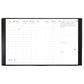 Agenda settimanale 2021 Quo Vadis Presidente 21x27 cm - rivest. sintetico liscio Soho nero ebano 016350Q