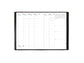 Agenda settimanale 2022 Quo Vadis Ministro 16x24 cm - Impala nero 01511322MQ