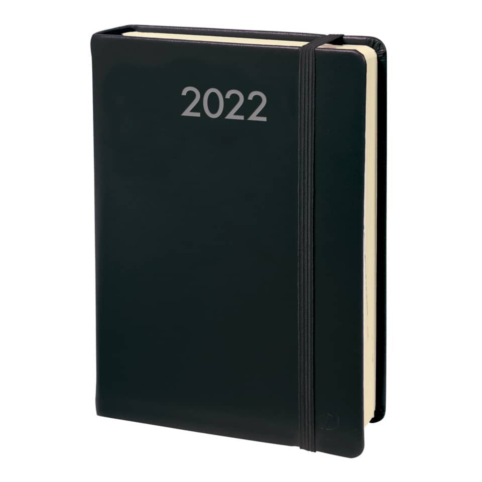 Agenda giornaliera 2022 Quo Vadis Daily 21 Prestige Habana 13x21 cm nero - 37500222MQ