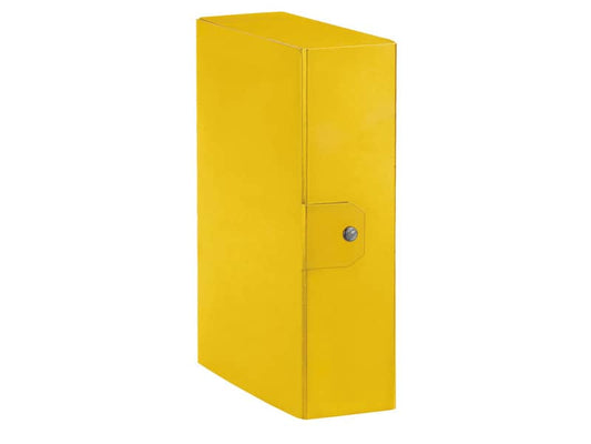 Cartella portaprogetti Esselte C90 DELSO ORDER dorso 10 cm presspan lucido giallo 25x35 cm  - 390390090