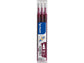 Refill penne a sfera Pilot Frixion Ball e Clicker 0,7 mm rosso vino Set 3 pezzi - 6852