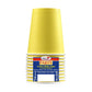 Bicchieri di carta - 240 ml Dopla giallo  conf. 10 pezzi - 22055