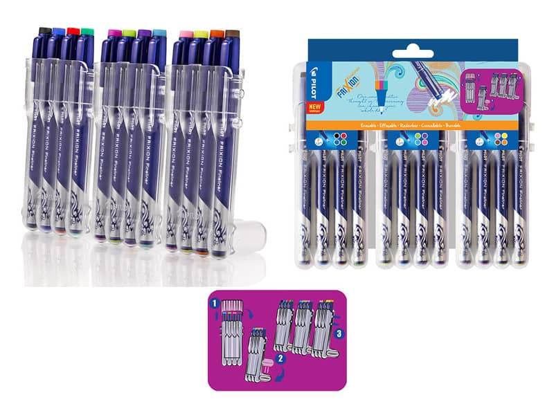 Fineliner Pilot Frixion 0,45 mm assortiti 12 colori conf. 12 pezzi - 356
