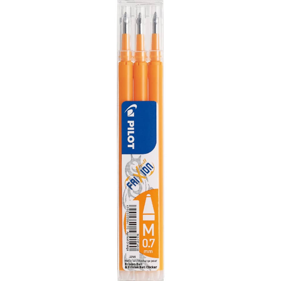 Refill penne a sfera Pilot Frixion Ball e Clicker 0,7 mm pesca Set 3 pezzi - 6848