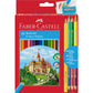 Matite colorate Faber-Castell Eco Il Castello Conf. 36 + 3 Bicolor + 1 Grafite - 110336