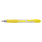 Penne gel a scatto Pilot G2 Neon punta media 0,7 mm giallo 1383