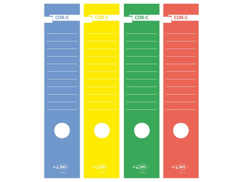 Copridorso autoadesivi Sei Rota CDR-C 7x34,5 cm giallo Conf. 10 pezzi - 58012706