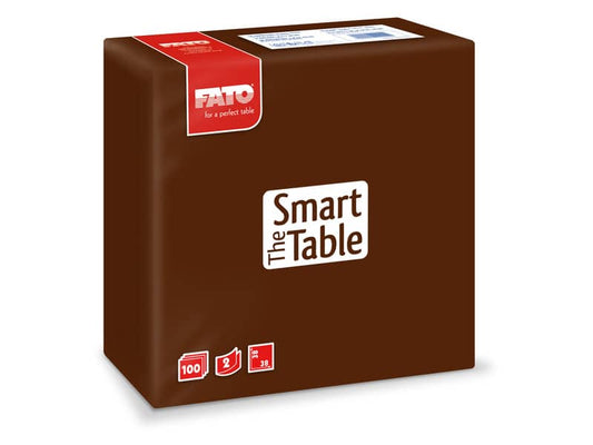 Tovaglioli Fato The Smart Table 38x38 cm cioccolato Conf. 100 pezzi - 82141400