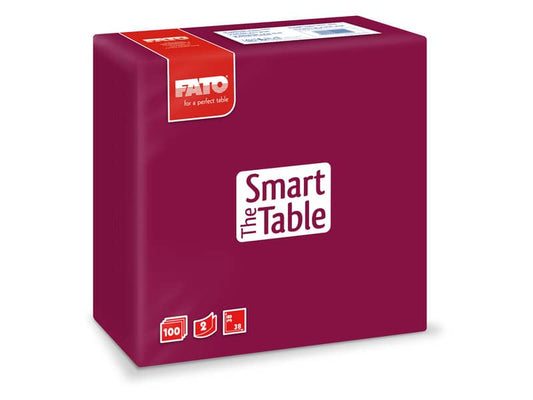 Tovaglioli Fato The Smart Table 38x38 cm bordeaux Conf. 100 pezzi - 82140800