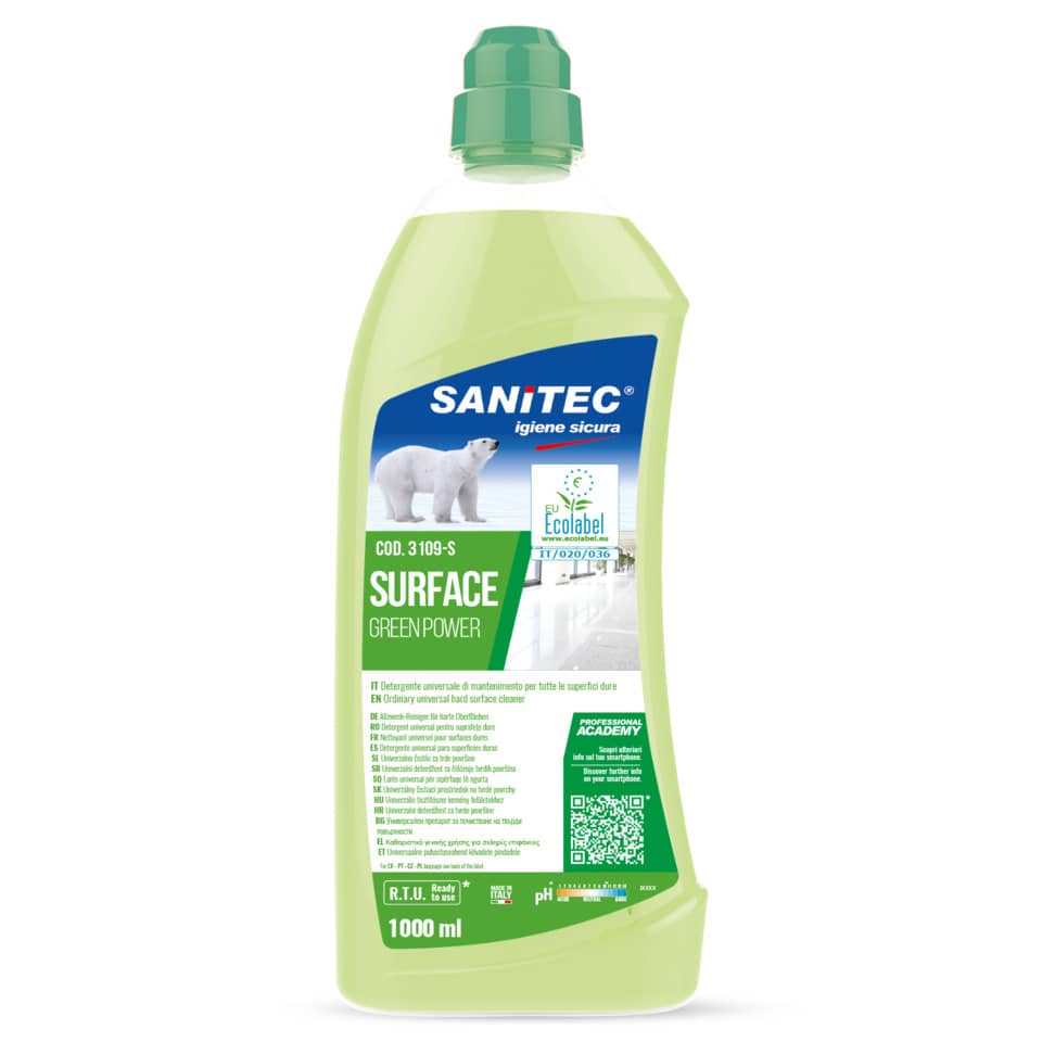 Detergente ecologico per pavimenti Sanitec Green Power 1 L 3109-S