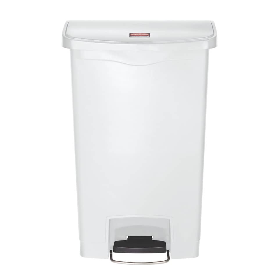 Contenitore in resina Rubbermaid Slim Jim® Step-On bianco 50 L 1883557