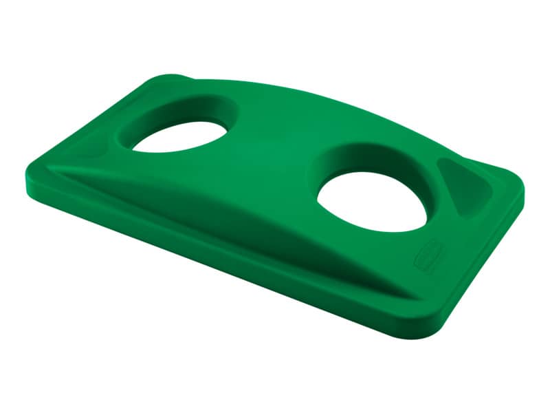 Coperchio per Slim Jim forato per le bottiglie Rubbermaid GREEN FG269288GRN