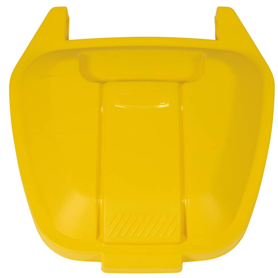 Coperchio per bidone portarifiuti Rubbermaid Mobile Bin 100 L giallo R002219