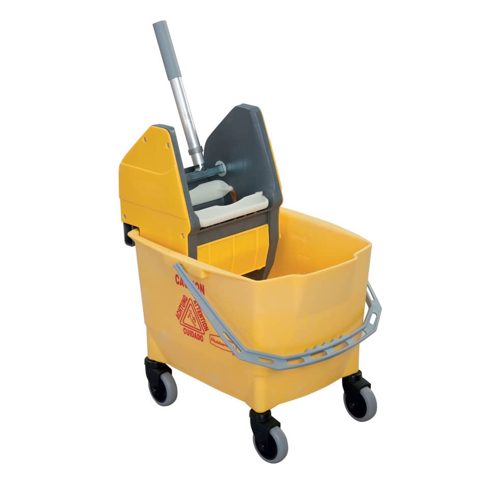 Carrello pulizia monovasca Rubbermaid Combo Bravo (Secchio da 25 l + Strizzatore) giallo - R014152