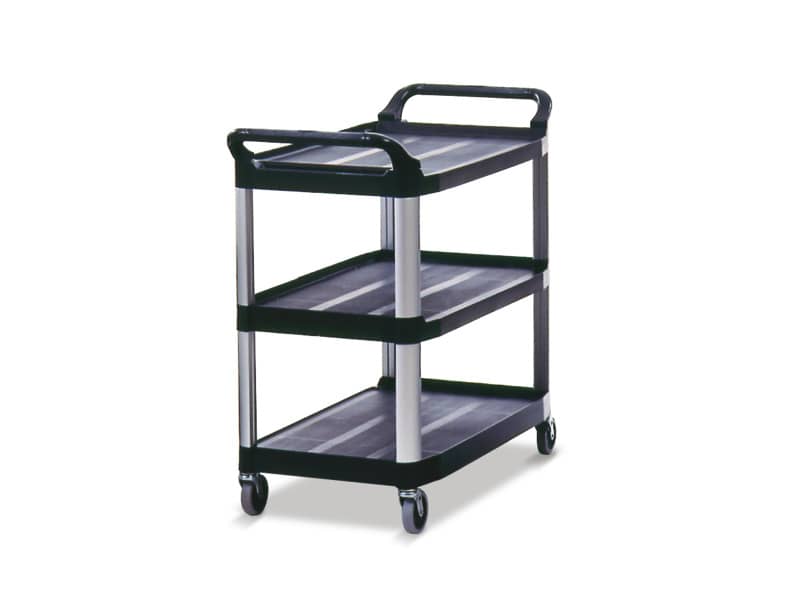 Carrello aperto X-tra™ Utility Cart Rubbermaid 3 ripiani 103.2 x 50.8 x 96 cm nero - 1814566