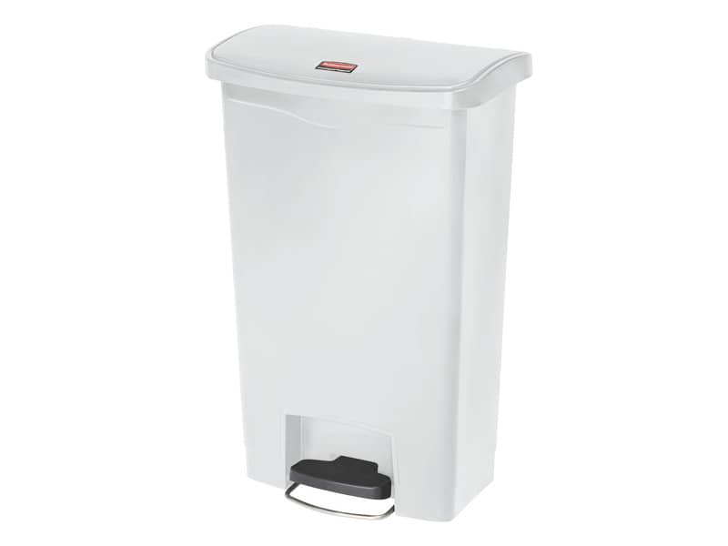 Contenitore in resina Rubbermaid Slim Jim® Step-On bianco 50 L 1883557