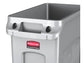 Contenitore rifiuti per differenziata Rubbermaid Slim Jim® con canali di ventilazione 87 L Grigio - FG354060GRAY