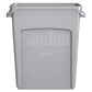 Contenitore rifiuti per differenziata Rubbermaid Slim Jim® con canali di ventilazione - 60 L Grey - 1971258