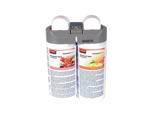 Ricarica profumatore Rubbermaid Microburst Duet Tender Fruits/Citrus 2x121 ml - conf. 2 pezzi - 1910756