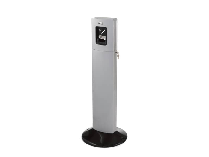 Posacenere a colonna Rubbermaid Metropolitan argento - H 108,7 cm - Ø 43 cm FGR93400SM