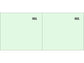 Scontrino colorato a 2 sezioni Data Ufficio blocco 100 copie prenumerate verde - DU160000090