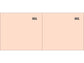 Scontrino colorato a 2 sezioni Data Ufficio blocco 100 copie prenumerate rosso - DU160000020
