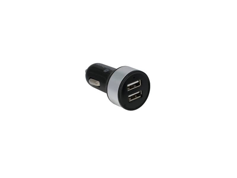 Caricabatteria per auto Media Range 3.4A dual USB nero/argento MRMA103-02