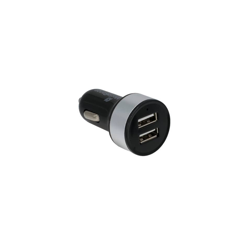 Caricabatteria per auto Media Range 3.4A dual USB nero/argento MRMA103-02
