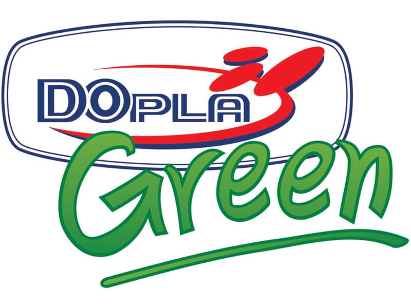 Piatti piani monouso biodegradabili Dopla Green Ø 225 mm polpa di cellulosa bianco  conf.50 - 7701