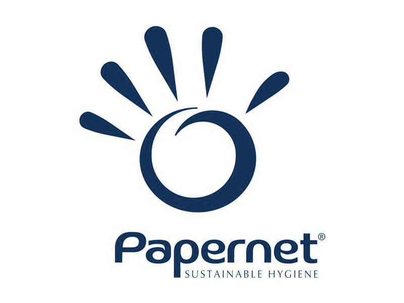 Asciugamani intercalati Papernet 22x21 cm piegato a V - 2 veli fascetta da 210 fogli - 411176