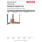 Ripiani per scaffalatura Paperflow RANG'ECO ad incastro regolare faesite beige 100x60 cm  Conf. 3 pezzi - K603165