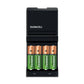 Caricabatterie Duracell Charger CEF 14 (4 ore) con 2 AA+2AAA Value DU101