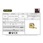 Flessometro STANLEY Powerlock 3 m x 12,7 mm - nastro in acciaio rivestito in Mylar - gancio per cintura - M33218