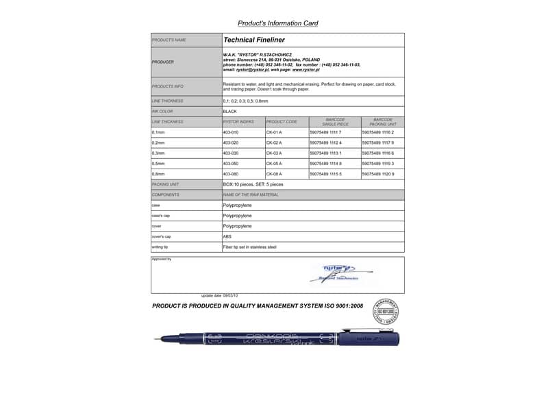 Penna punta in fibra KOH-I-NOOR tratto 0,6 mm DH2106