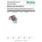 Buste con bottone Tarifold® con chiusura in velcro A7 conf. 6 pz. colori assortiti - 510219