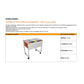 Carrello per cartelle sospese DELTA grigio - 65x45x70 cm 4000