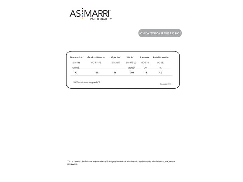 Carta plotter JP ONE finitura opaca 106,7 cm x 50 mt 90 g/m² conf. da 4 rotoli - 9292