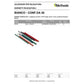 Dorsini Methodo triangolari 297mm. dorso 12 mm. bianco Conf. 50 pz. - X801201