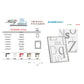 Cornice Methodo Hooker Crilex da parete A4 bianco K980102