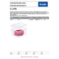 Contenitore Rotho Clear Box in PPL 2 L impilabile 19x16x9 cm trasparente F707800