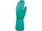 Guanto da lavoro Delta Plus Nitrile floccato cotone 33 cm verde taglia 9 - VE801VE09